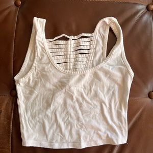 White crop tank